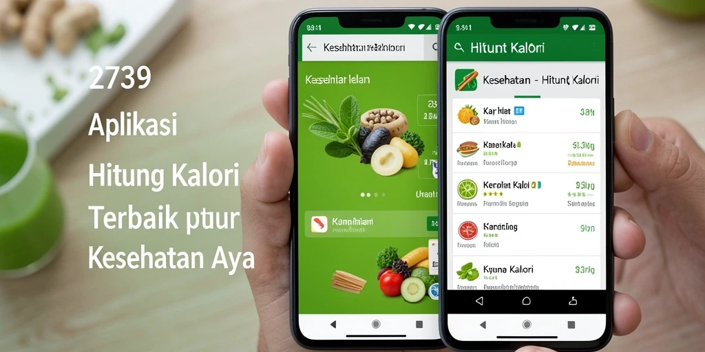 Tampilan antarmuka aplikasi Hitung Kalori 2739 yang mudah digunakan.