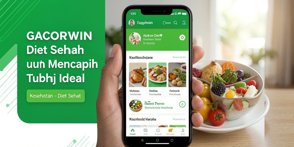 Antarmuka aplikasi GACORWIN yang ramah pengguna untuk Diet Sehat.