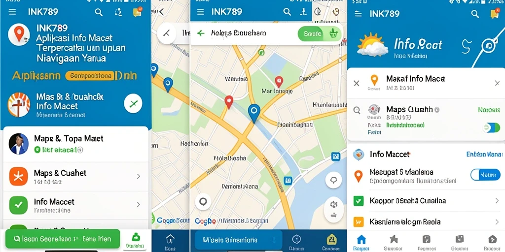 Tampilan intuitif dan informatif dari aplikasi Info Macet INK789.