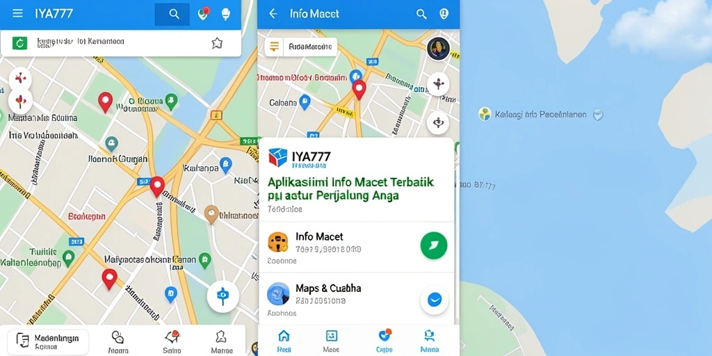 Tampilan antarmuka aplikasi Info Macet IYA777